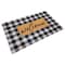 First Concept First Concept 18 in. W X 30 in. L Black/White Checkers Welcome Coir Door Mat FC-72026 - alternate 3